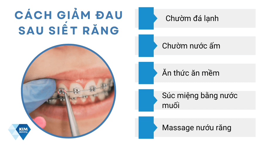 Cách giảm đau nhanh chóng sau khi siết răng