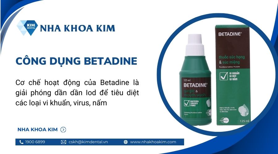 công dụng của betadine