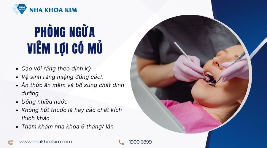Phòng ngừa viêm lợi có mủ