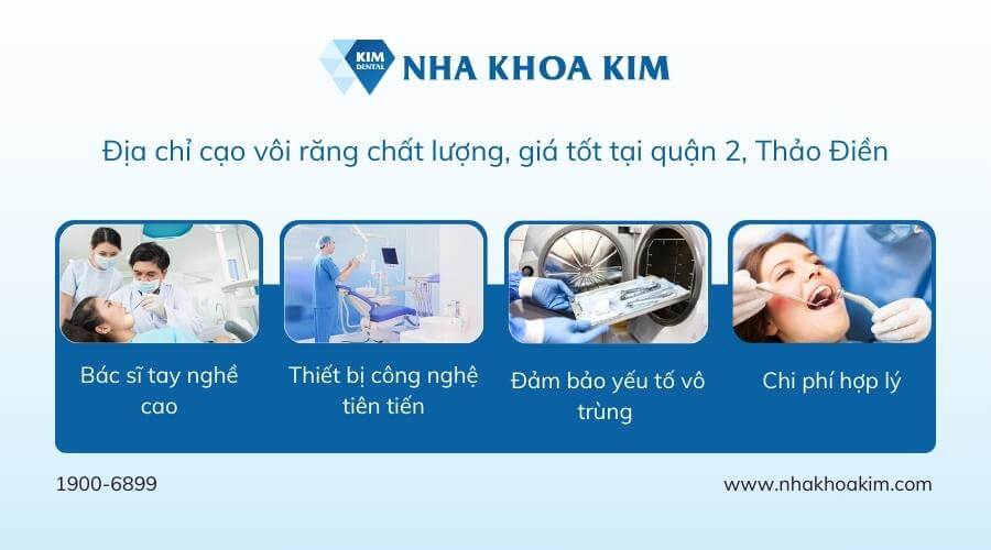 Địa chỉ cạo vôi răng giá tốt tại quận 2, Thảo Điền 