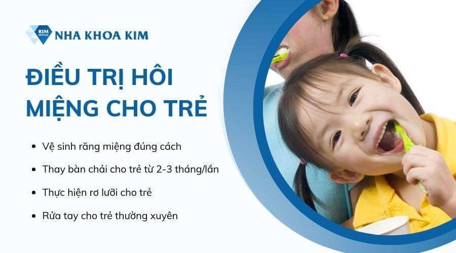 Cách điều trị hôi miệng cho trẻ