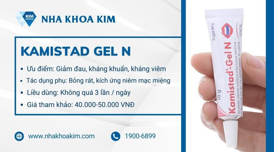 Gel trị nhiệt miệng Kamistad N