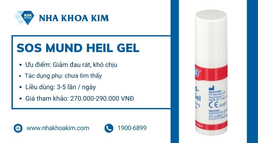 Gel bôi nhiệt miệng SOS Mund Heil Gel