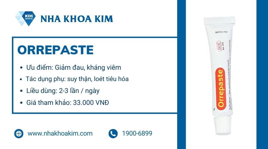 Thuốc bôi nhiệt miệng trẻ em Orrepaste