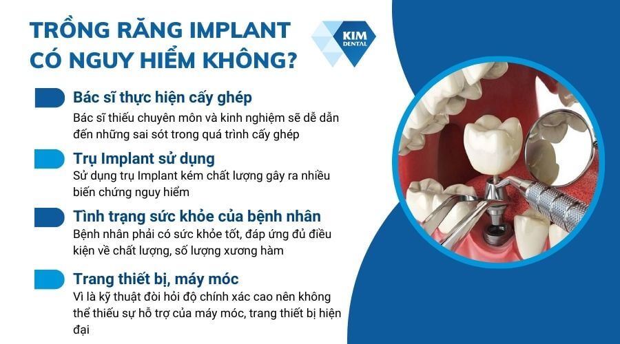 Trồng răng implant có nguy hiểm không?