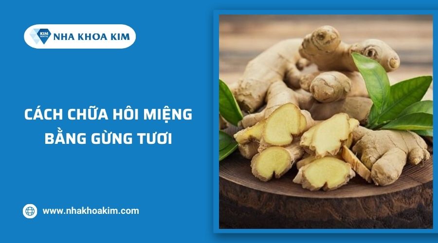 cách chữa hôi miệng bằng gừng