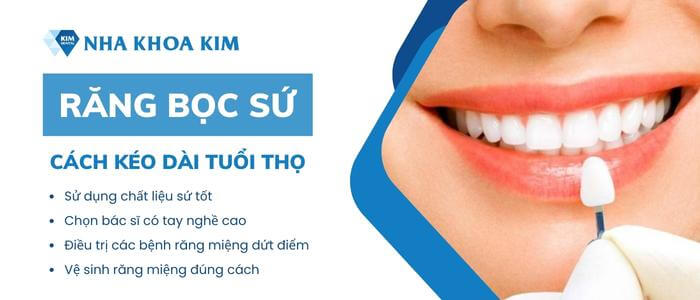 Làm sao để kéo dài tuổi thọ răng bọc sứ?