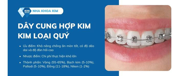 Dây cung hợp kim kim loại quý