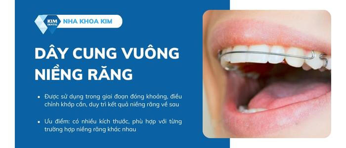 Dây cung vuông niềng răng