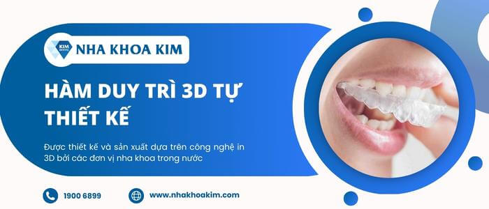 Hàm duy trì 3D tự thiết kế