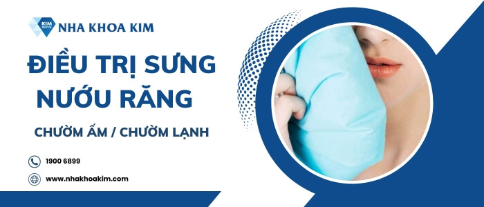 Cách trị sưng nướu răng trong cùng hàm dưới chườm lạnh