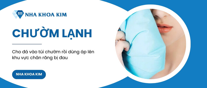 giảm đau chân răng bằng cách chườm lạnh