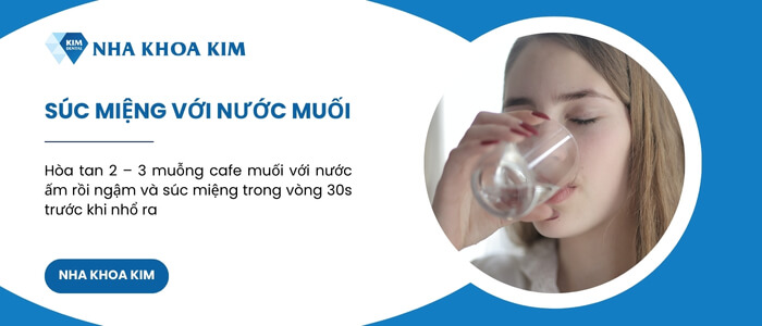 Trị đau chân răng bằng nước muối