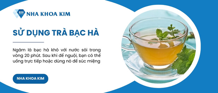 Điều trị đau chân răng bằng trà bạc hà
