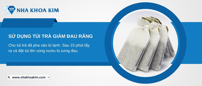 Cách giảm đau răng khôn bị sâu bằng túi trà 