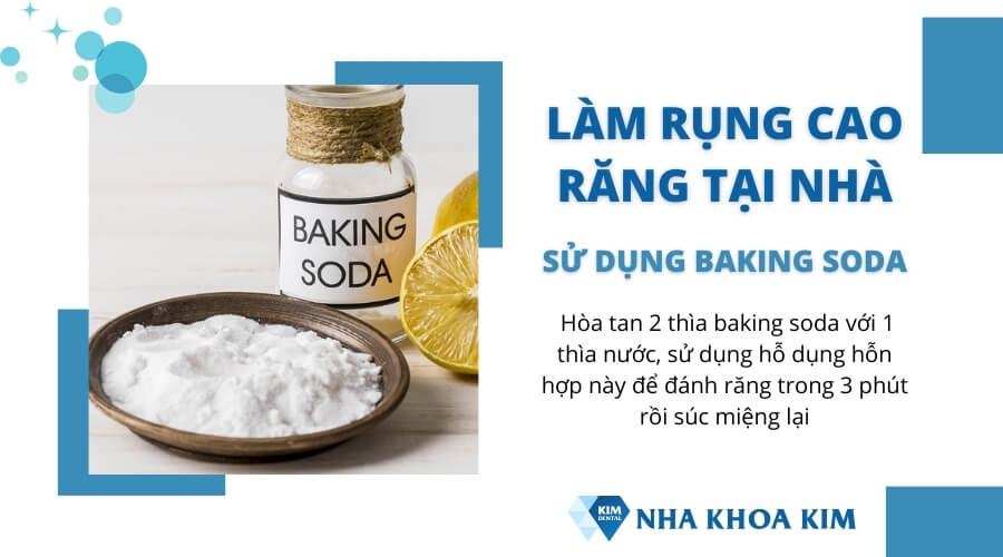 Sử dụng baking soda làm rụng cao răng