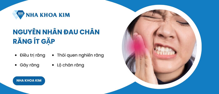 Nguyên nhân đau nhức chân răng ít gặp