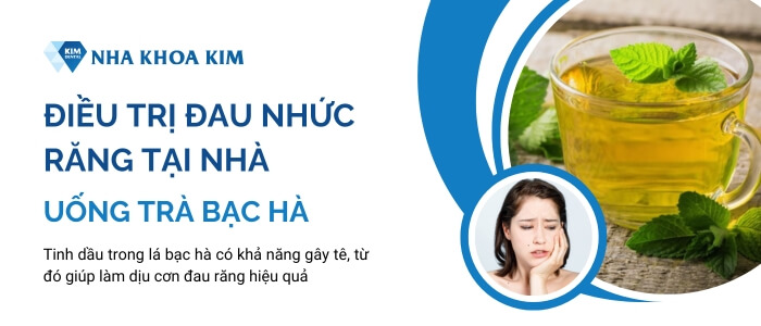 Cách giảm đau nhức răng kinh khủng bằng trà bạc hà