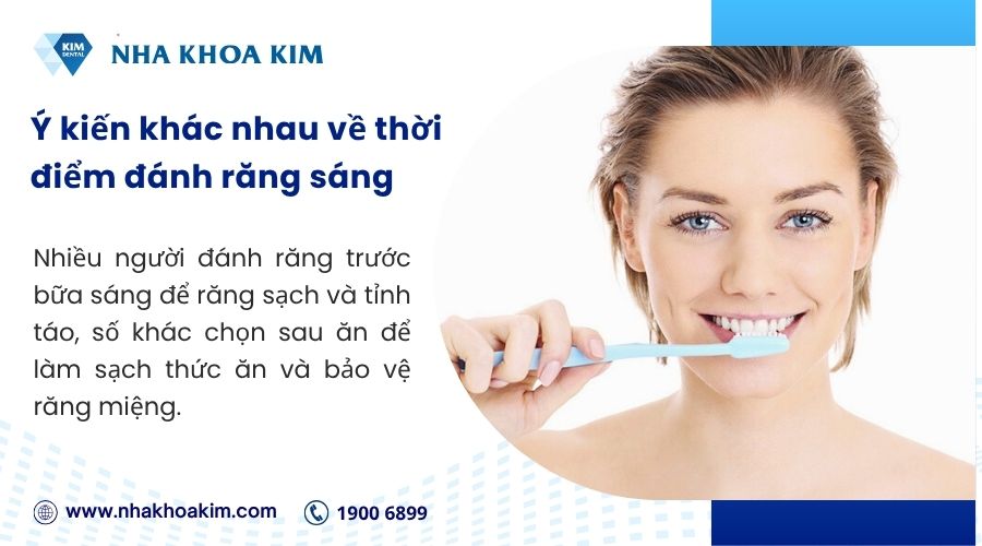 Quan điểm của mọi người về đánh răng trước và sau khi ăn sáng