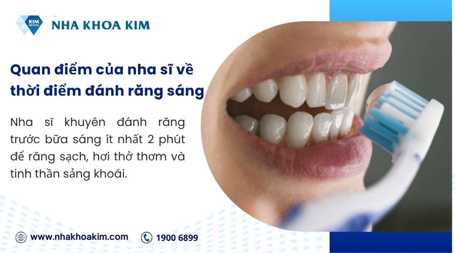Ý kiến của nha sĩ về việc đánh răng trước và sau khi ăn sáng