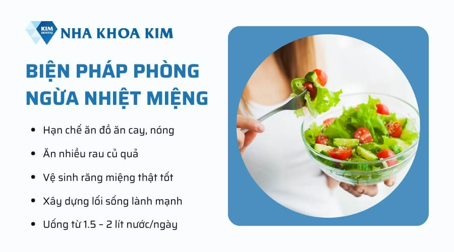 Biện pháp phòng ngừa nhiệt miệng