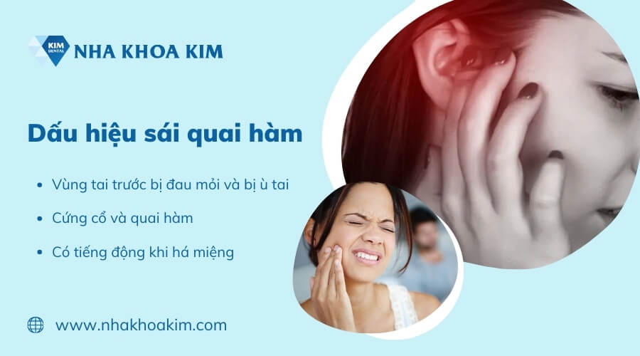 Dấu hiệu bị sái quai hàm