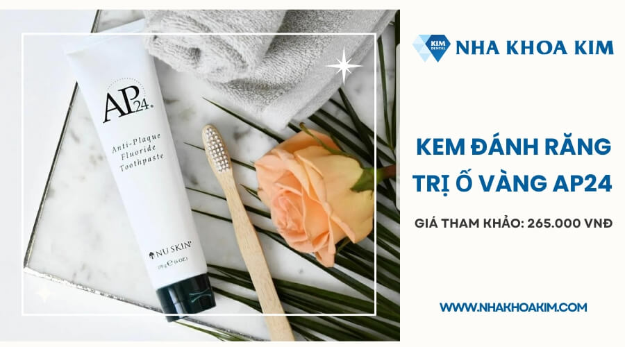 Kem đánh răng trị ố vàng AP24 Mỹ