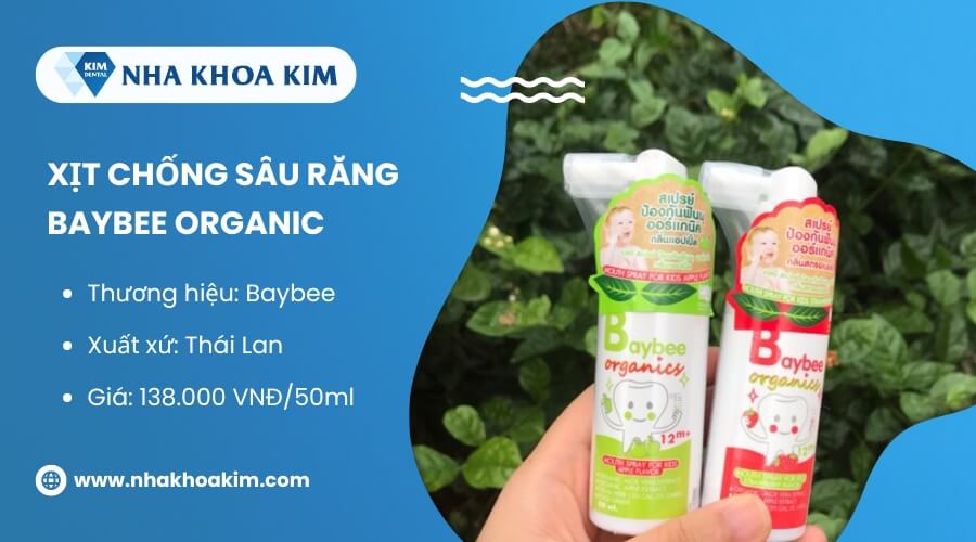 Xịt chống sâu răng Baybee Organic