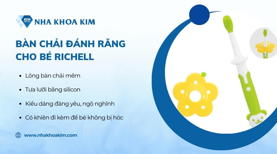 Bàn chải đánh răng cho trẻ Richell