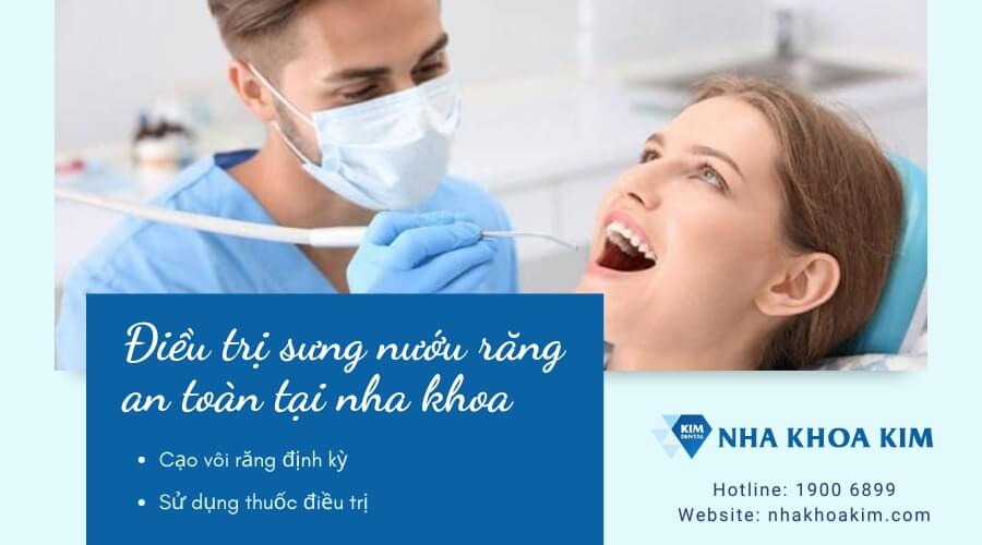 Điều trị sưng nướu răng an toàn tại nha khoa