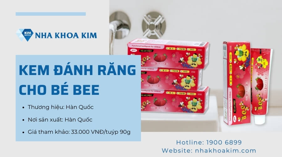 Kem đánh răng cho bé Bee
