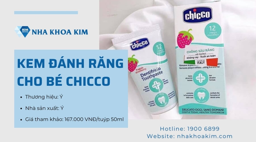 Kem đánh răng cho bé Chicco