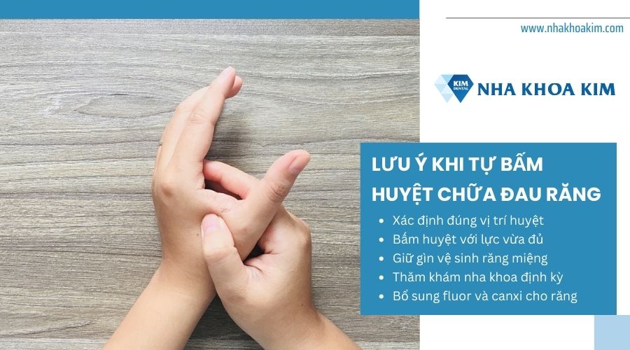 lưu ý khi tự bấm huyệt chữa đau răng tại nhà