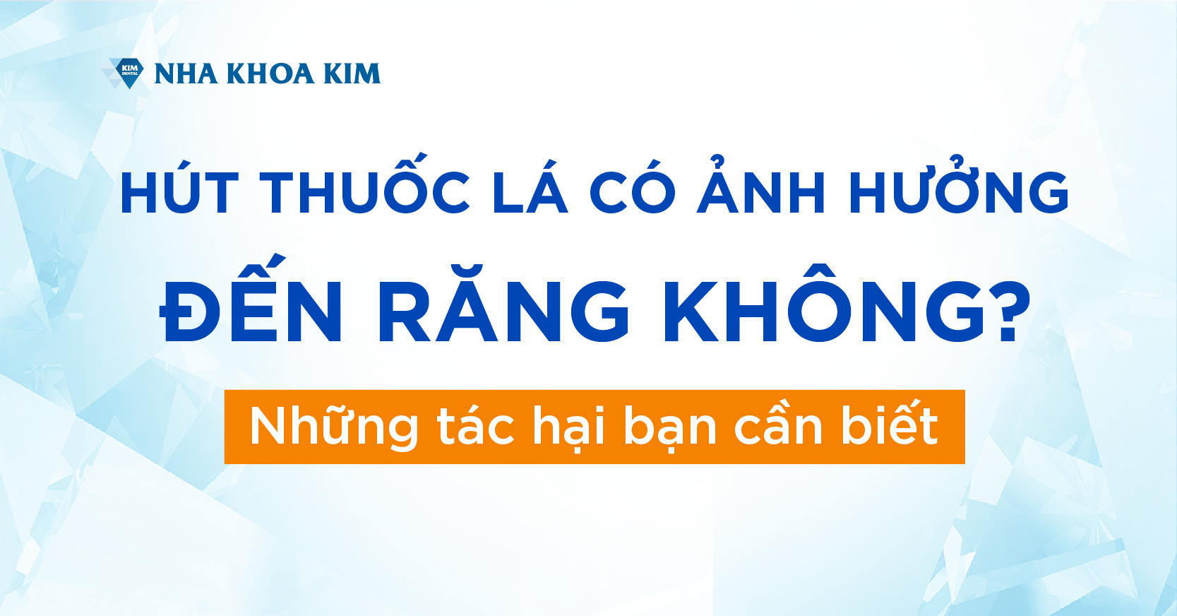 hút thuốc có hại cho răng không