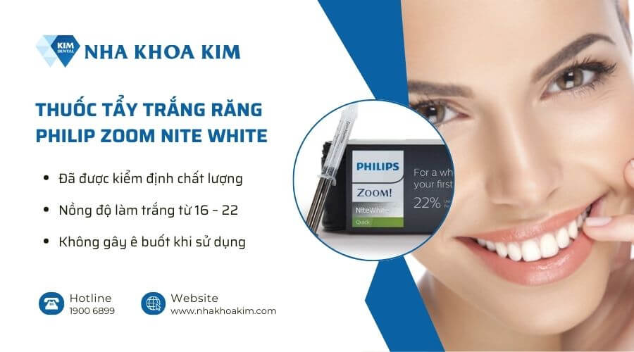 Thuốc làm trắng răng Philip Zoom nite white