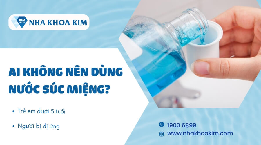 Những đối tượng không nên sử dụng nước súc miệng