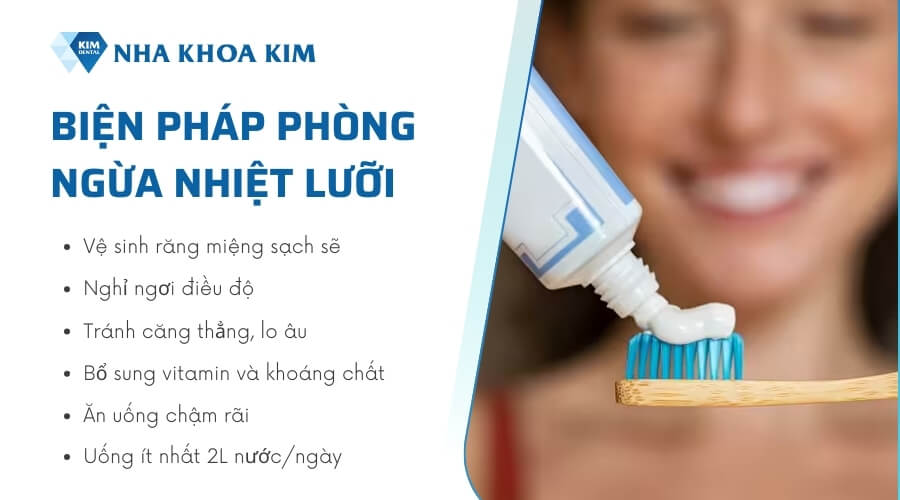 Biện pháp và cách phòng ngừa nhiệt lưỡi