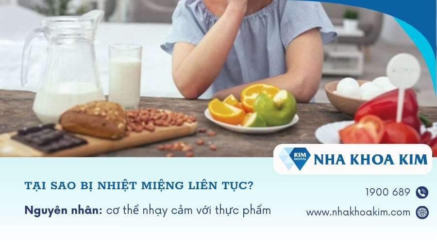 Cơ thể nhạy cảm với một số loại thực phẩm