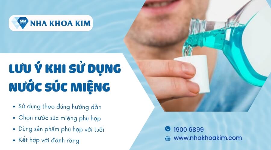 Lưu ý khi sử dụng nước súc miệng diệt khuẩn
