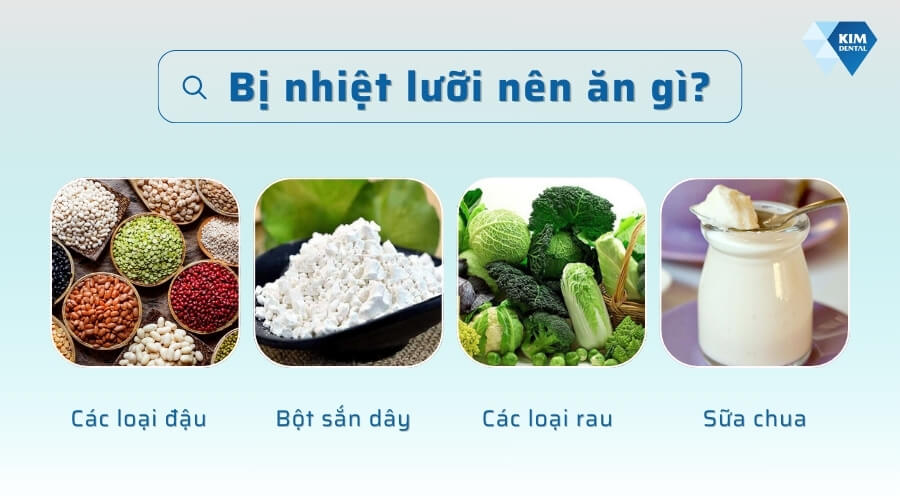 Nhiệt lưỡi nên ăn gì?