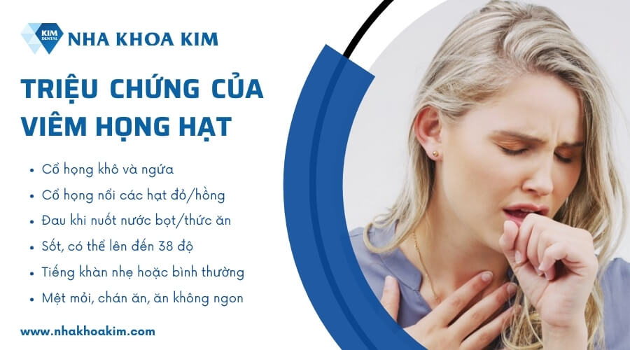 Triệu chứng của viêm họng hạt