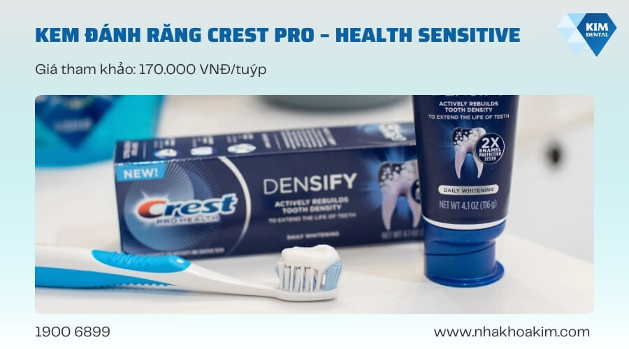 Kem đánh răng Crest pro - health sensitive