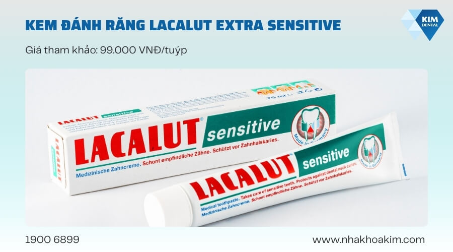 Kem đánh răng Lacalut Extra Sensitive