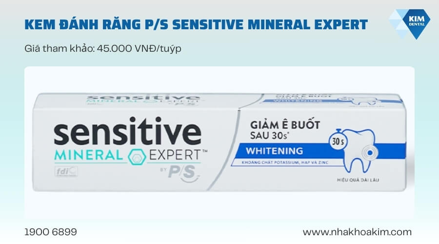Kem đánh răng P/S Sensitive Mineral Expert