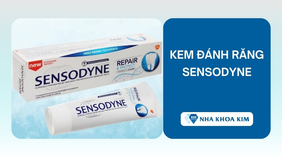 kem đánh răng Sensodyne bạc hà