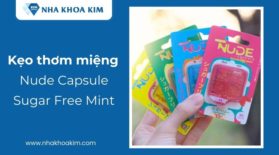 Kẹo ngậm Nude Capsule Sugar Free Mint