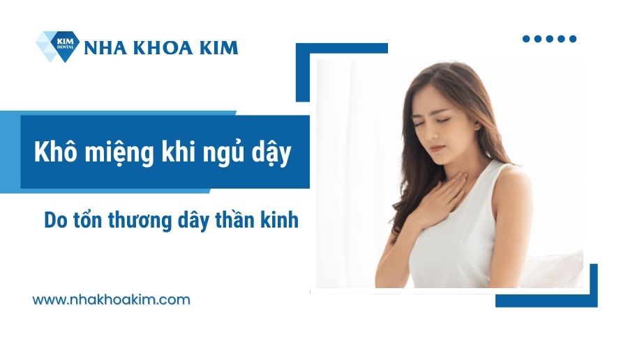Khô miệng khi ngủ do tổn thương các dây thần kinh