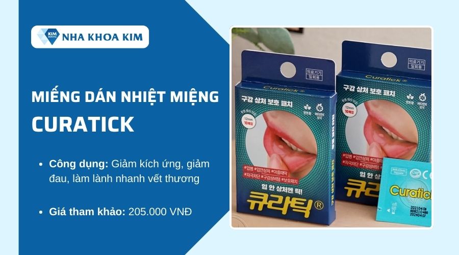 Miếng dán nhiệt miệng Curatick