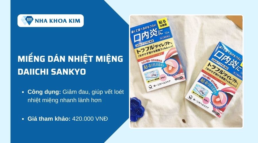 Miếng dán nhiệt miệng Daiichi Sankyo