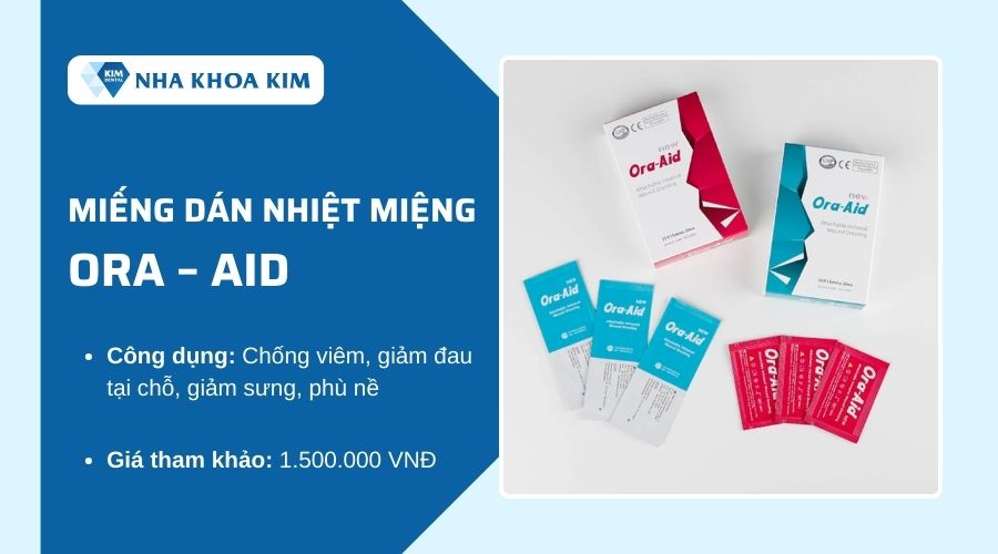 Miếng dán nhiệt miệng Ora – Aid